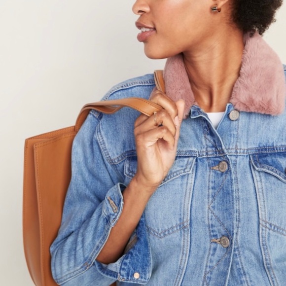 jean jacket with fur old navy